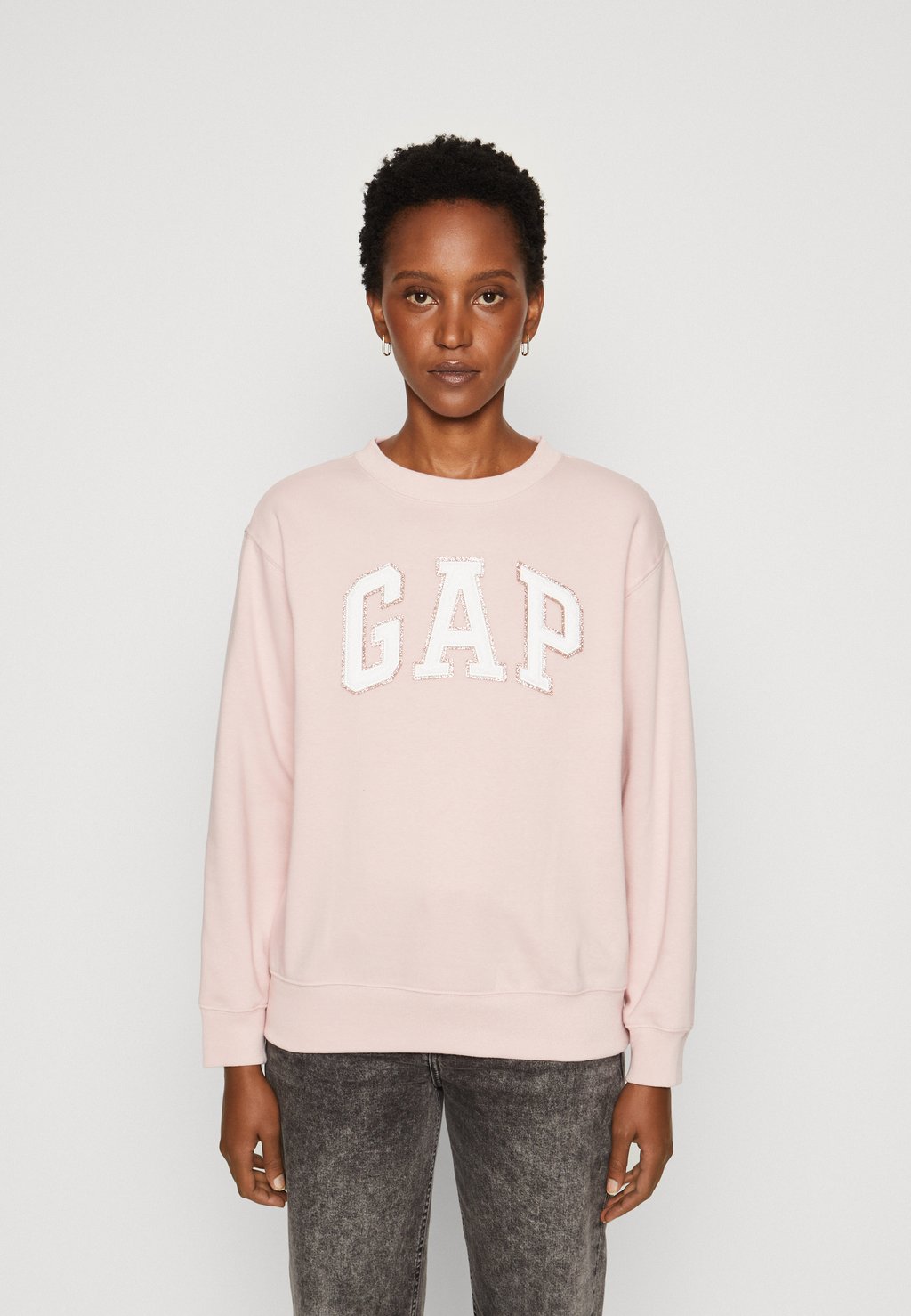 

Толстовка GAP HERITAGE CREW, стандартный розовый