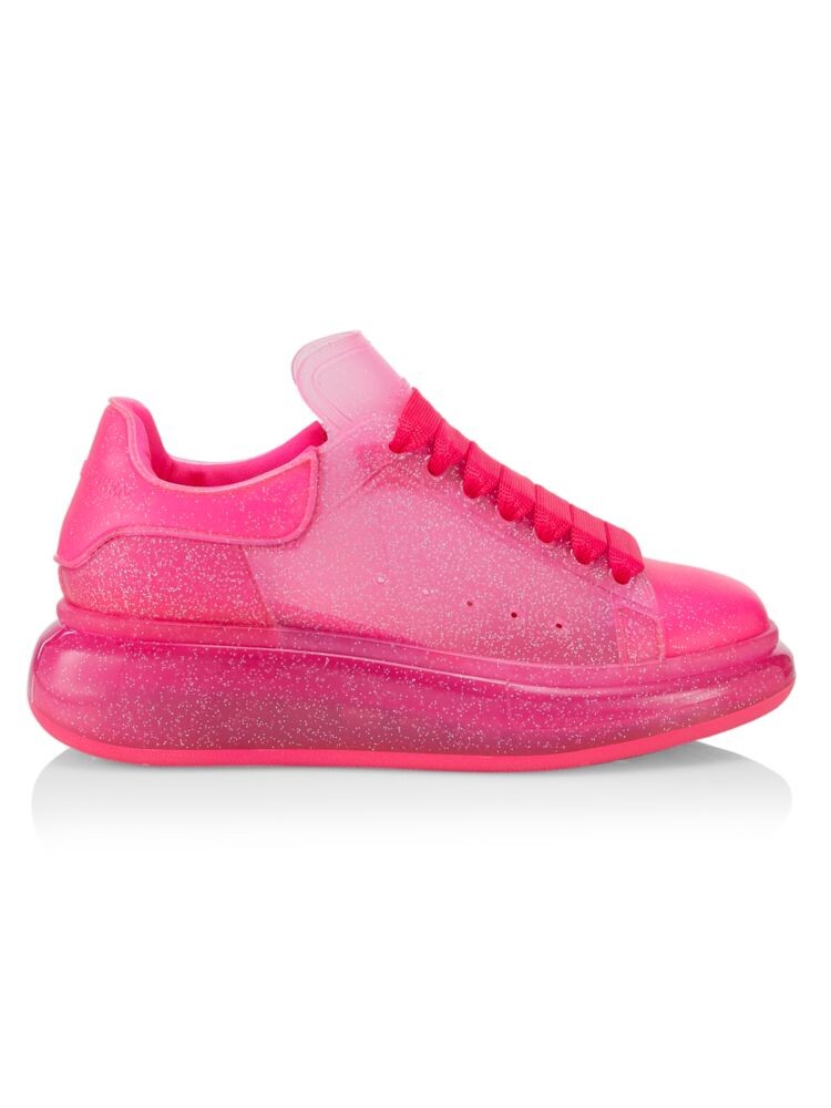 

Кожаные кроссовки с цветными блоками Alexander Mcqueen, цвет Bright Pink