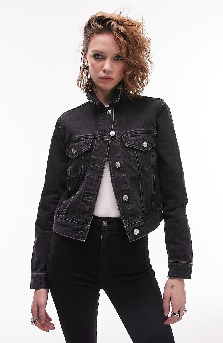 

Укороченная джинсовая куртка Тильда TOPSHOP