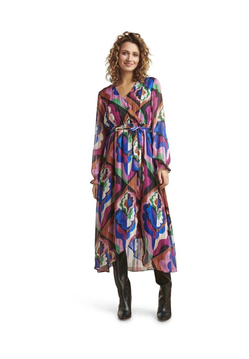 

Дневное платье COLORFUL WRAP Smashed Lemon, цвет purple multi