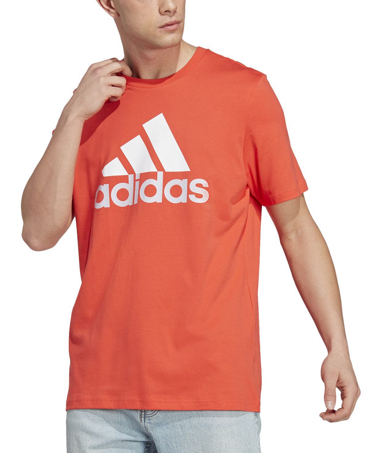 

Мужская футболка Essentials из джерси с логотипом adidas