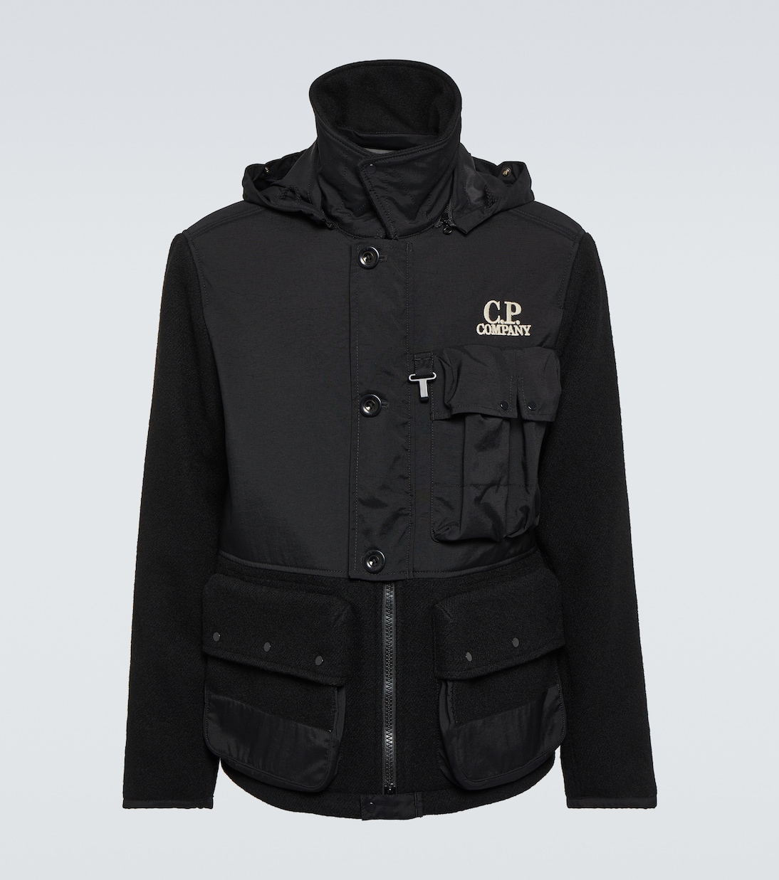 Шерстяная куртка C.P. Company, черный юбка private company шерстяная 44 размер