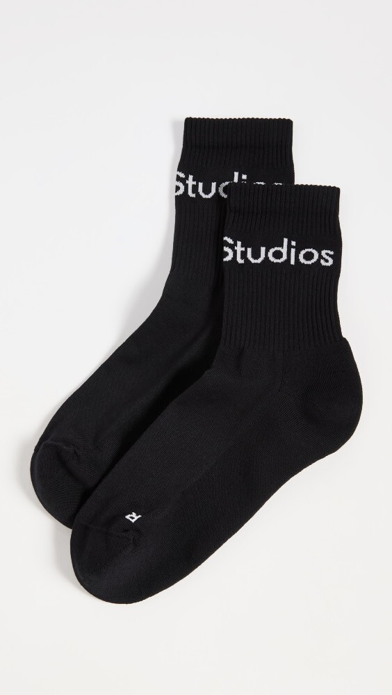 

Носки Acne Studios Logo, черный