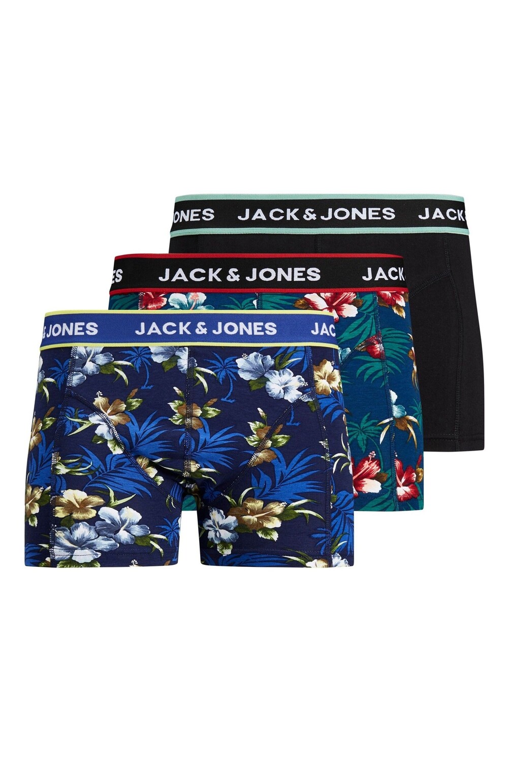 

3 пары боксеров с логотипом JACK & JONES, синий