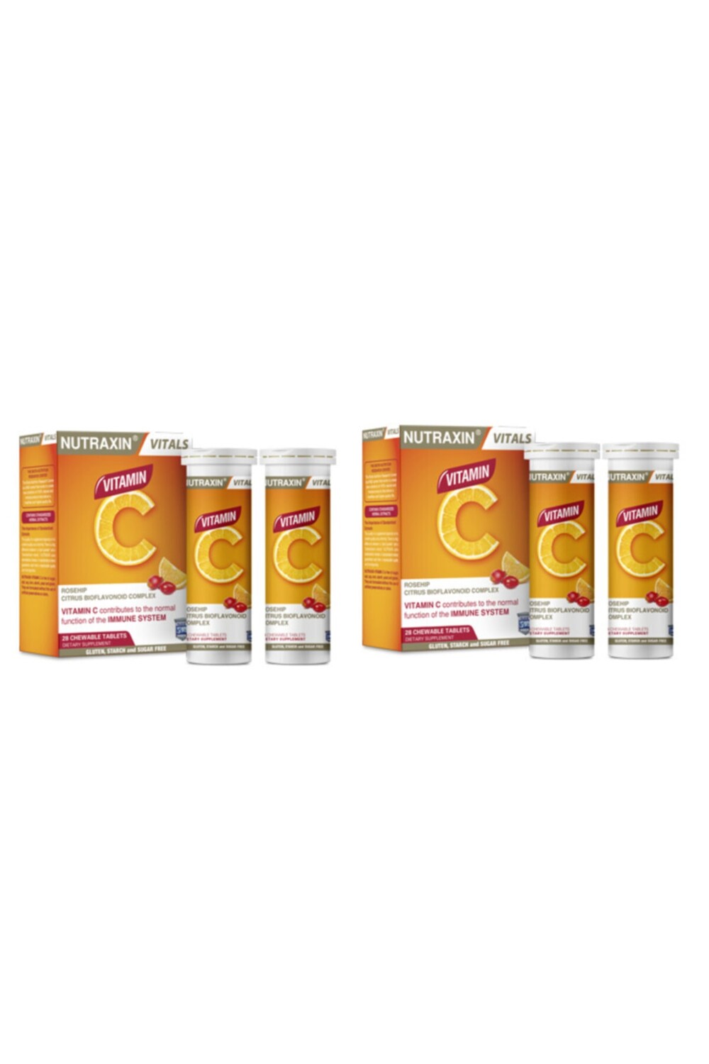 

Nutraxin Витамин С 28 жевательных таблеток * 2 шт.
