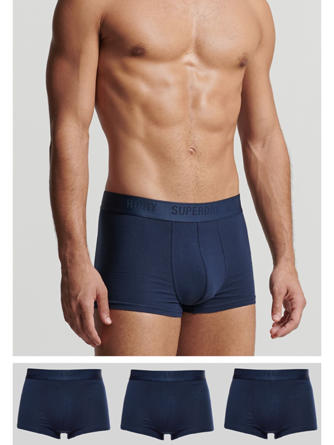 

Трусы из смеси органического хлопка Superdry, самый богатый флот