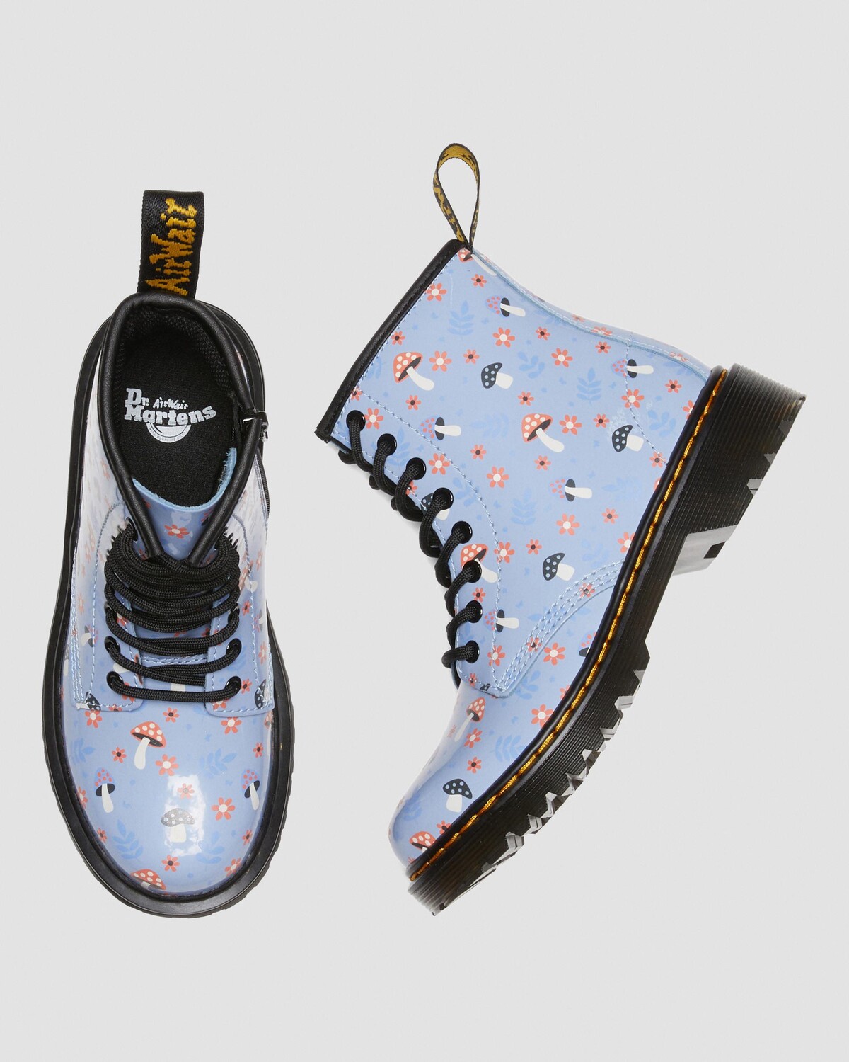 

Лакированные ботинки на шнуровке Junior 1460 Woodland Dr. Martens