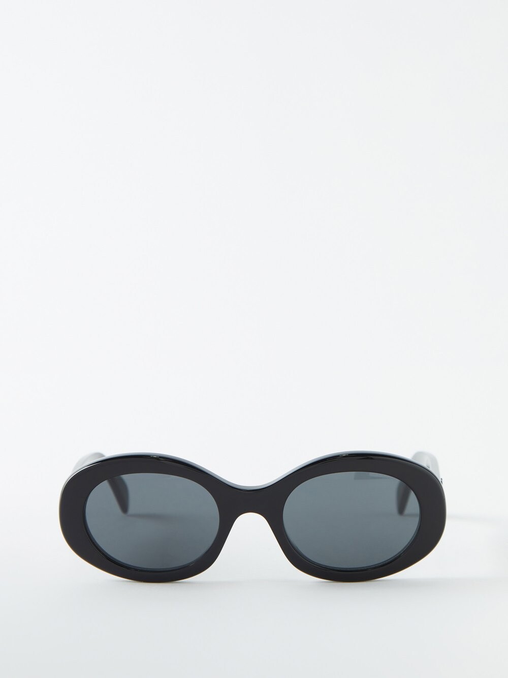 

Овальные солнцезащитные очки из ацетата Celine Eyewear, черный