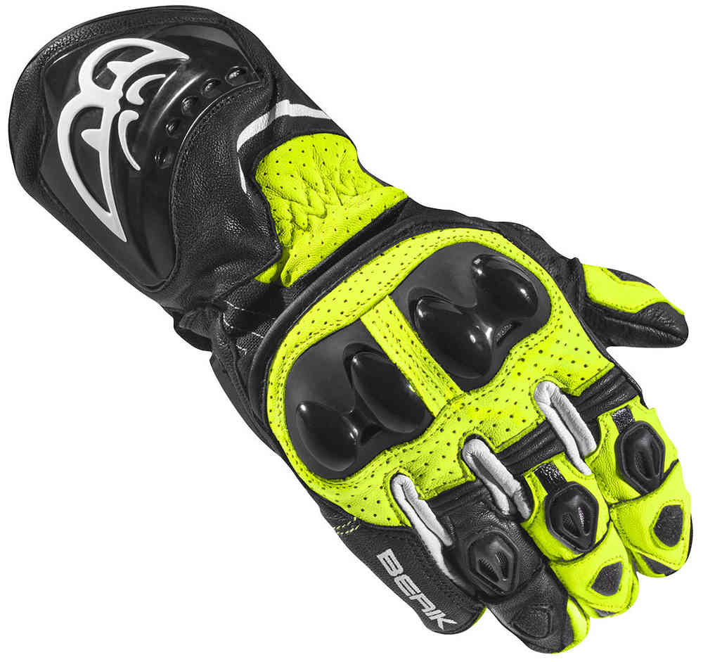 Мотоциклетные перчатки Spa Evo Berik, черный желтый фото