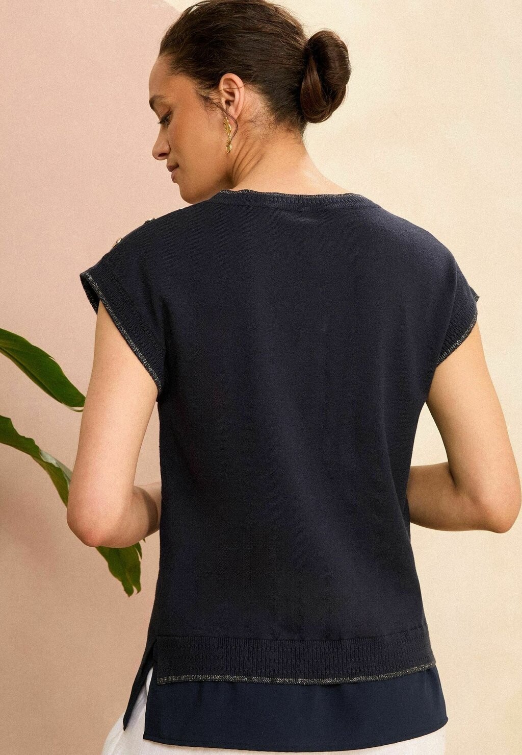 

Базовая футболка SHOULDER REGULAR FIT Love & Roses, синий