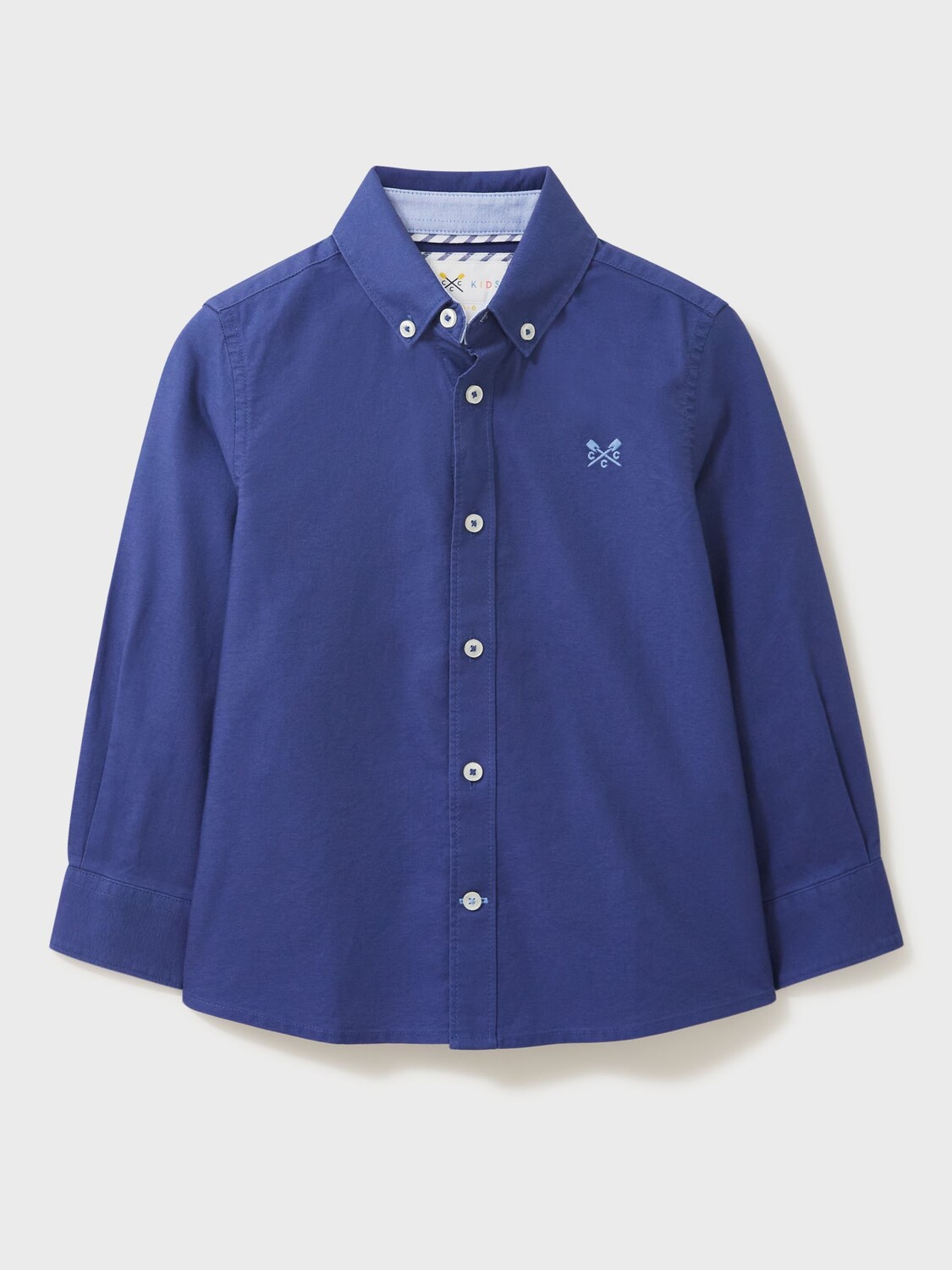 

Детская оксфордская рубашка Mini-Me Crew Clothing, темно-синий