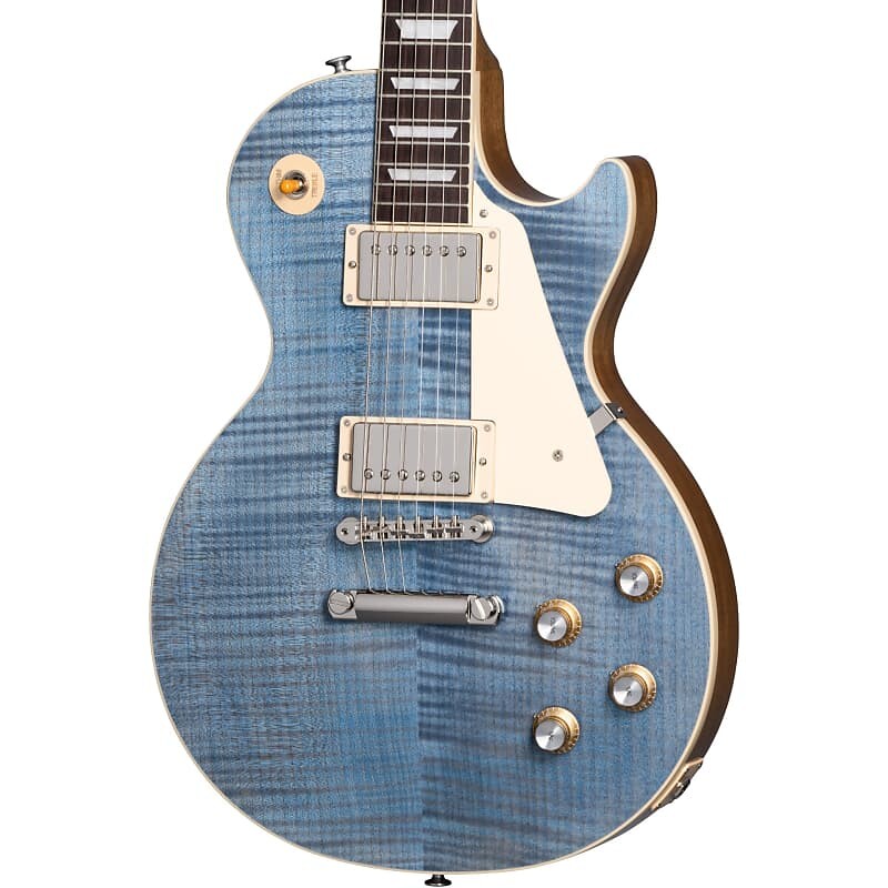 

Электрогитара Gibson Les Paul Standard 60s Figured Top Electric Guitar - Ocean Blue