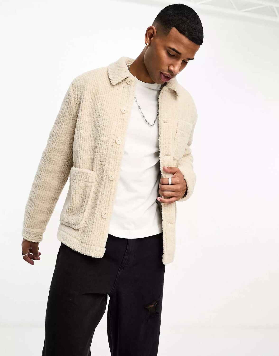 

Буржевая вельветовая куртка ASOS