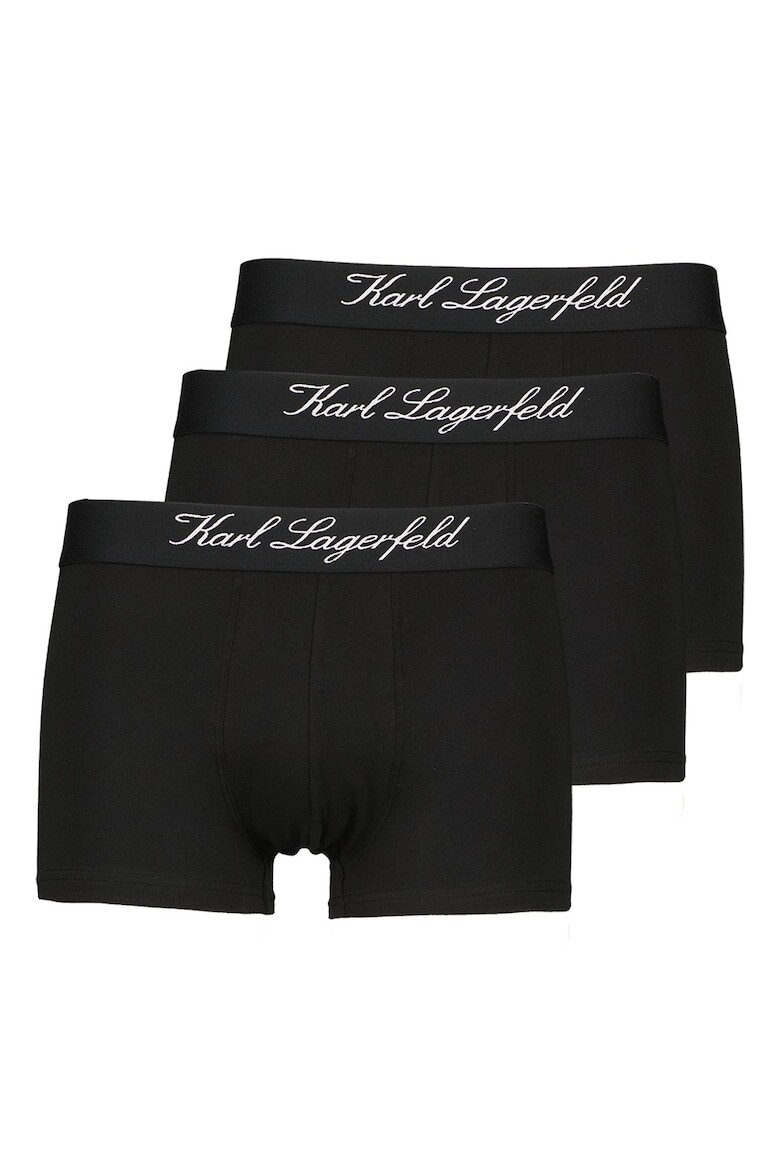 

Боксеры из натурального хлопка - 3 пары Karl Lagerfeld, черный