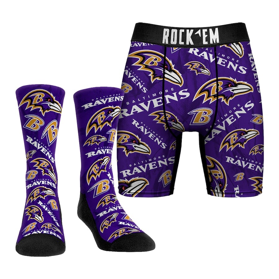 

Носки Rock Em Socks Baltimore Ravens