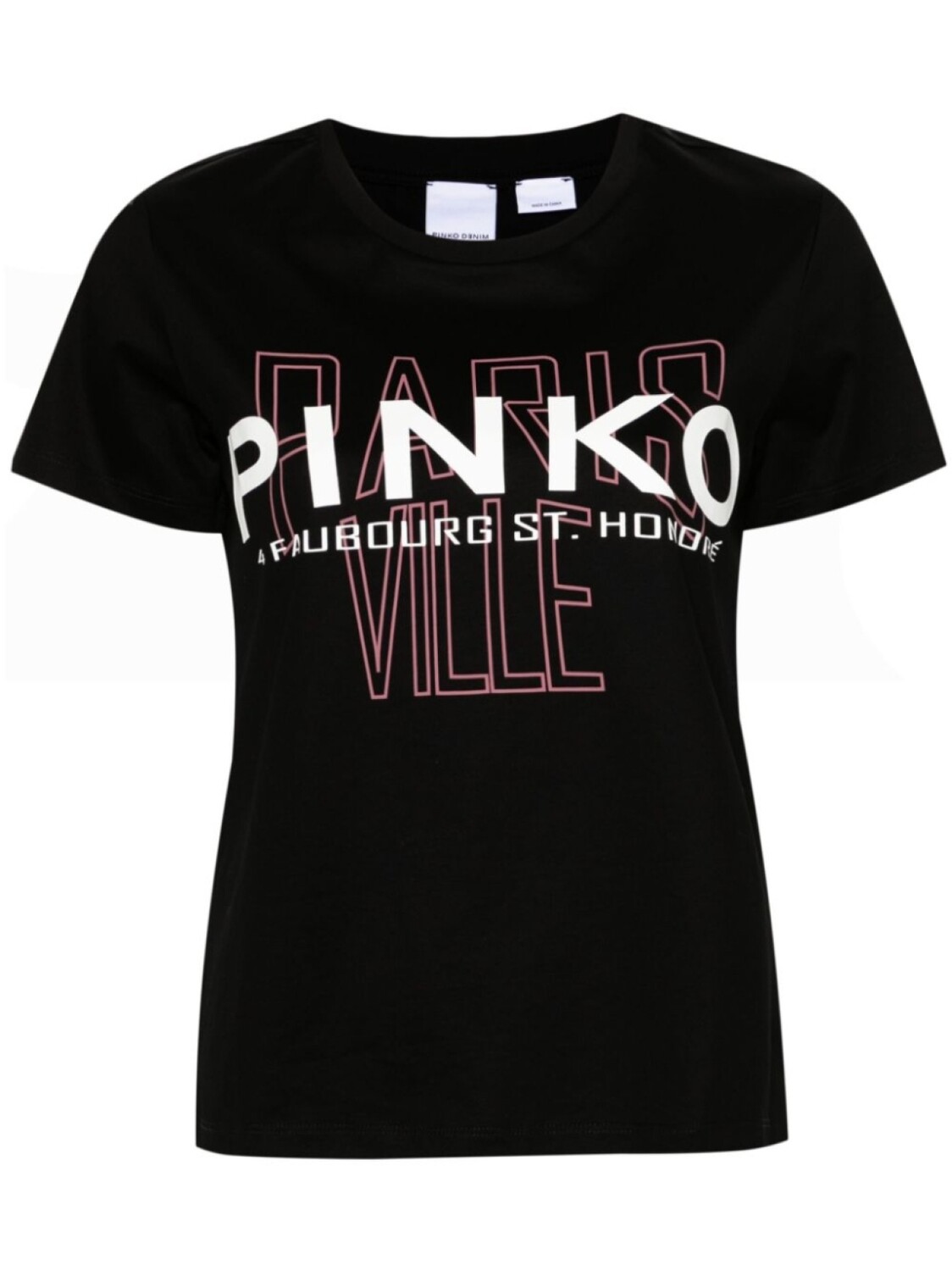 

PINKO футболка с логотипом, черный