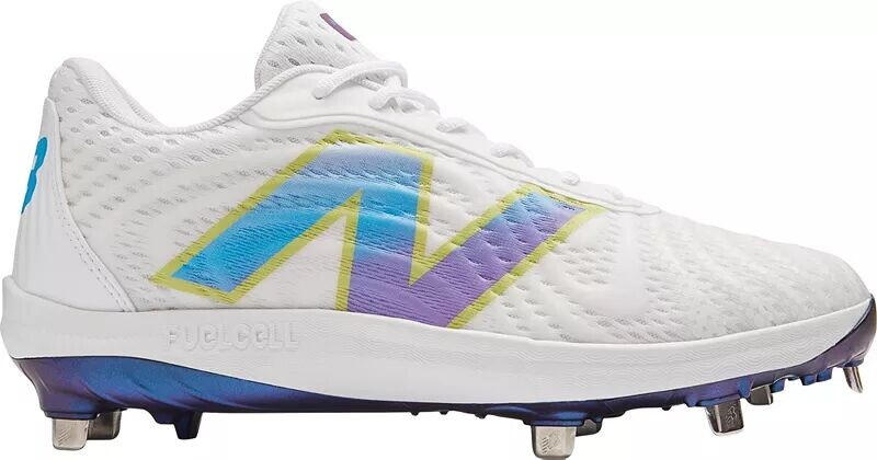 

Мужские металлические бейсбольные бутсы New Balance FuelCell 4040 v7 Unity, белый/фиолетовый