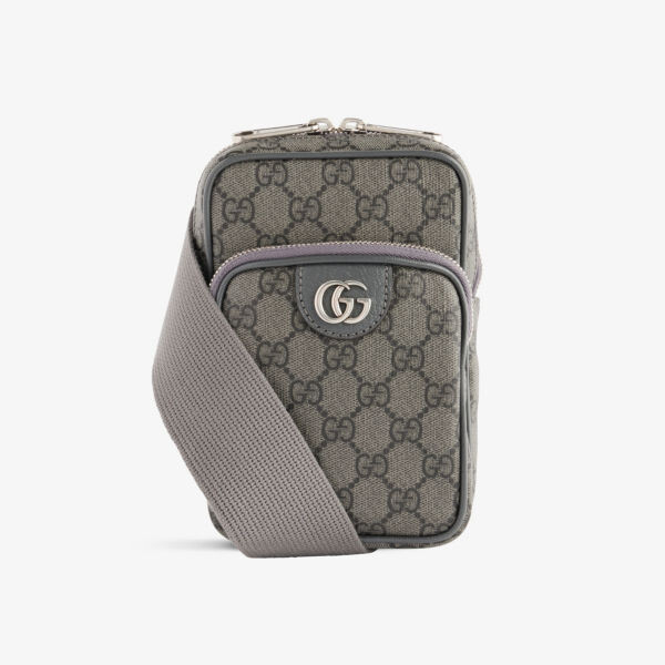 

Холщовая сумка через плечо Ophidia GG Gucci, серый