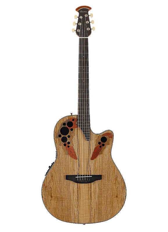Акустическая гитара Ovation CE44P-SM Celebrity Elite Plus Selected Figured Top Mid-Depth Lyrachord Body Nato Neck 6-String Acoustic-Electric Guitar w/Gig Bag