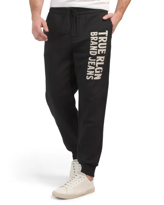 

Слоеные джоггеры True Religion, черный