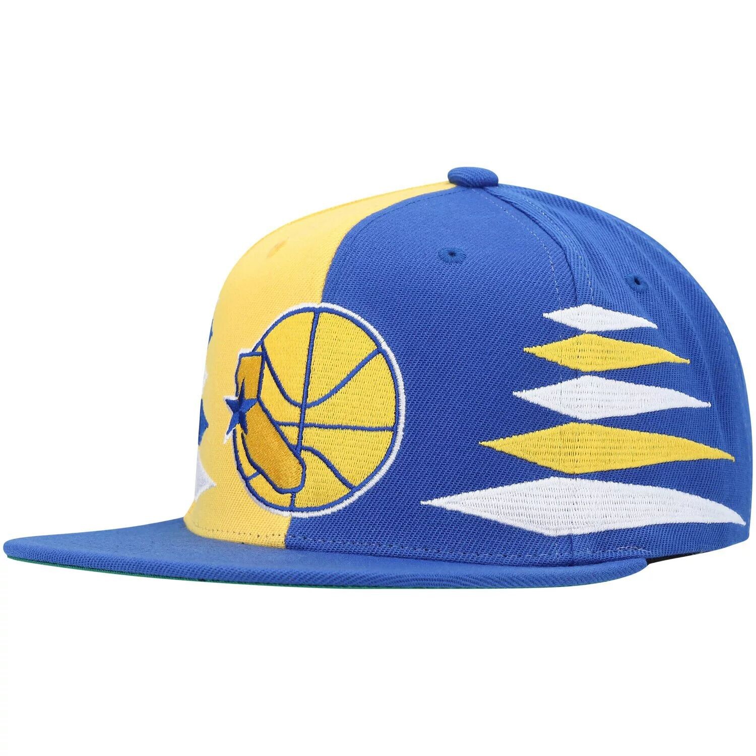 

Мужская классическая бейсболка Snapback Mitchell & Ness Gold/Royal Golden State Warriors из твердой древесины с ромбовидной огранкой