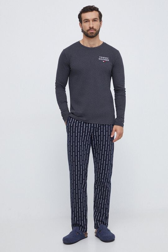 

Хлопковая пижама Tommy Hilfiger, серый