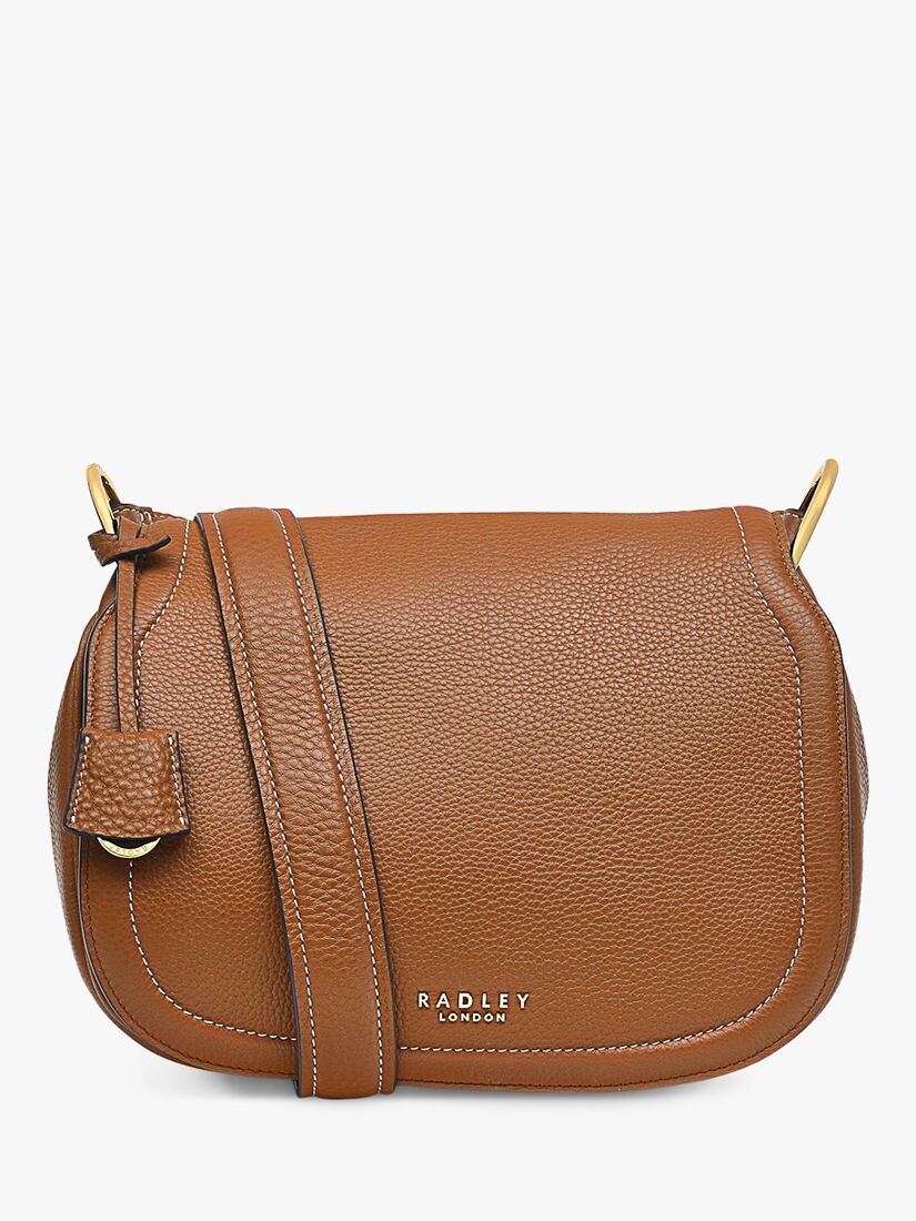

Кожаная сумка через плечо Radley York Walk с клапаном, цвет Toffee