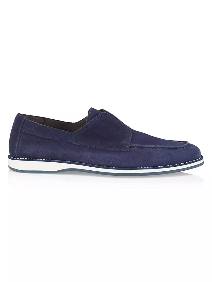 

Зеленые замшевые лоферы без шнуровки Field Field Pollini, синий