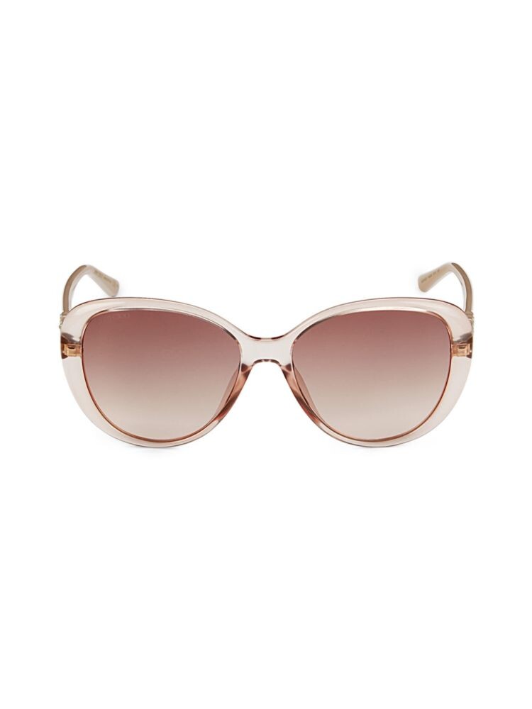 

Овальные солнцезащитные очки 57MM Jimmy Choo, розовый