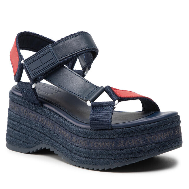 

Эспадрильи Tommy Jeans WedgeSandal, темно-синий