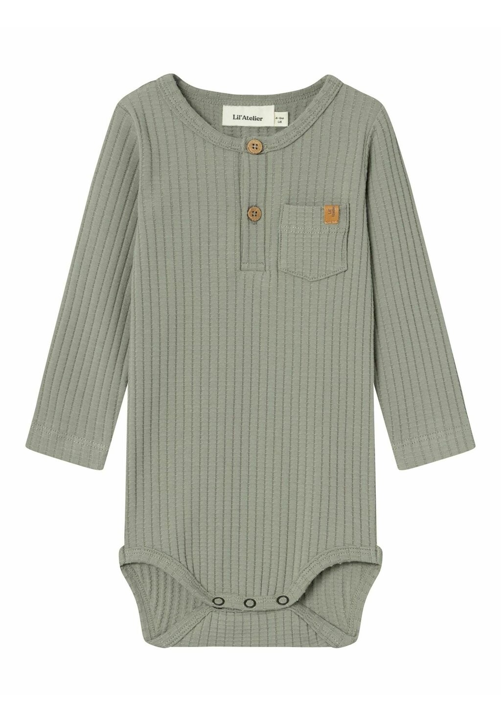 

Боди STRAMPLER LANGARM Lil' Atelier, цвет dried sage