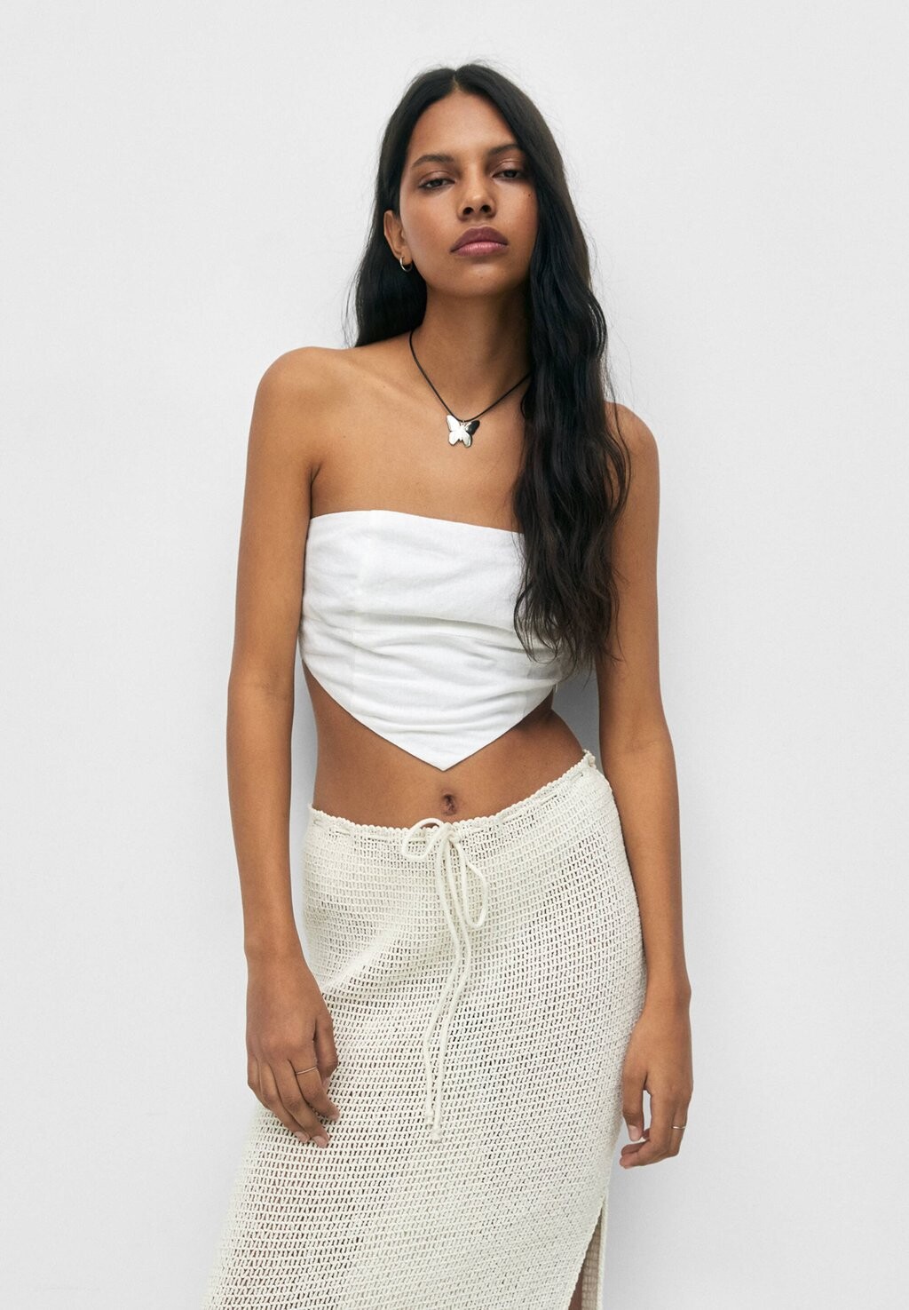 

Топ PULL&BEAR, белый