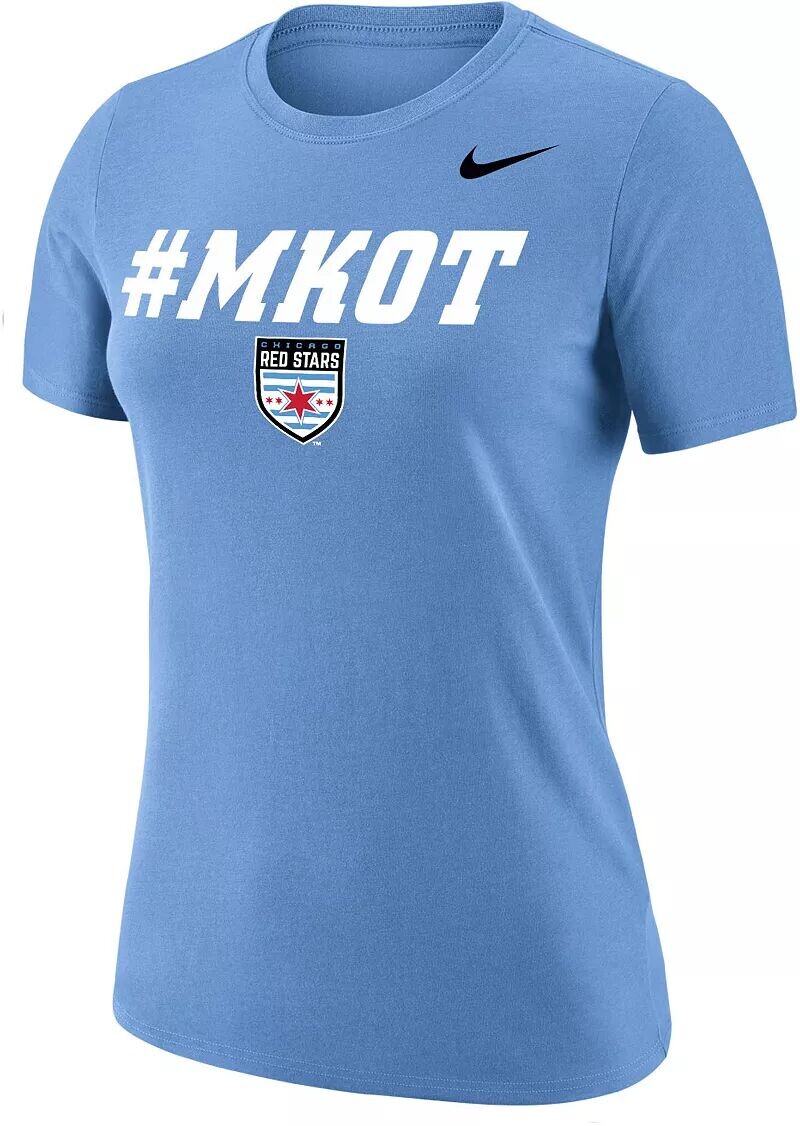

Голубая женская футболка Nike Chicago Red Stars Mantra