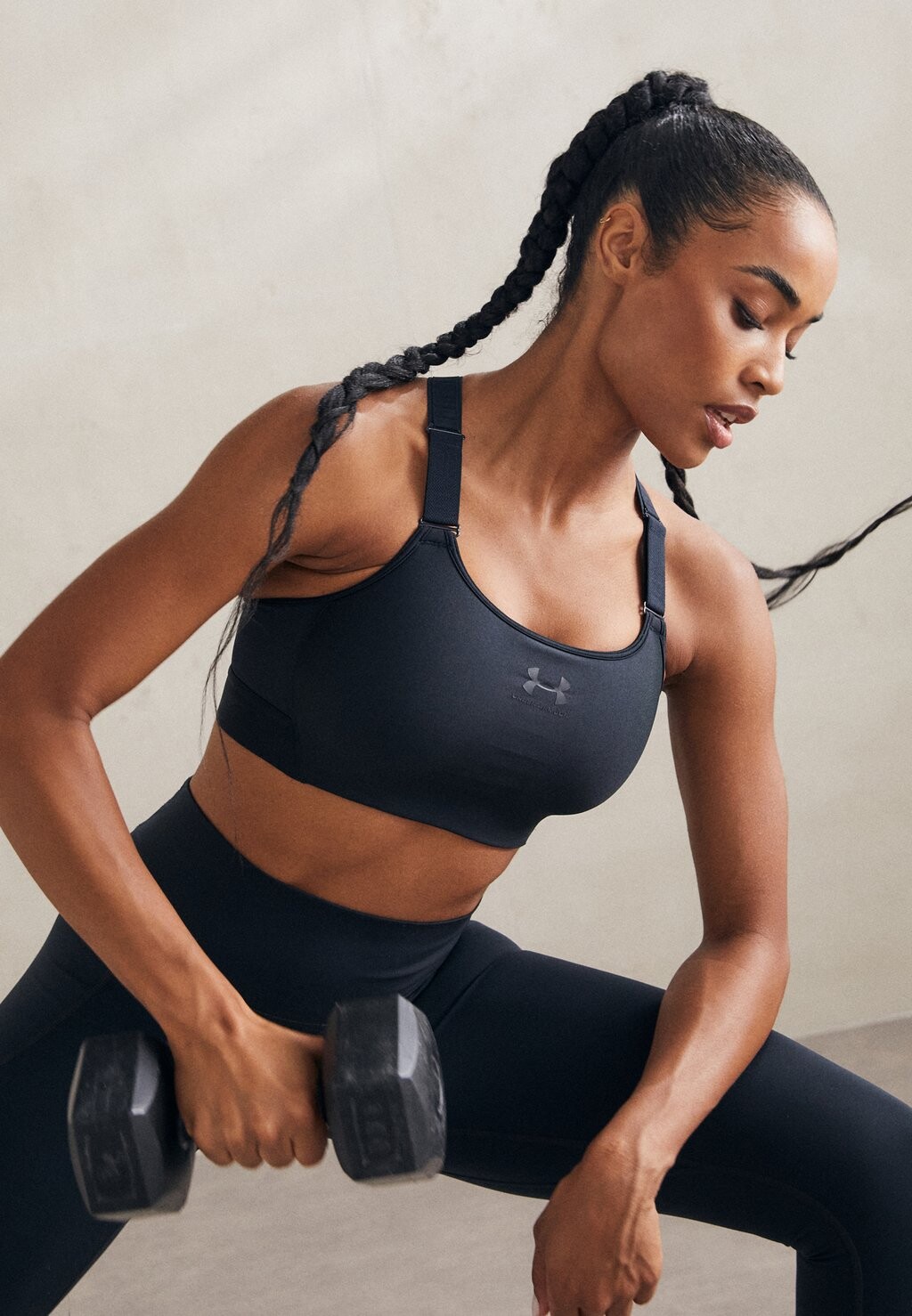 

Спортивный бюстгальтер с высокой поддержкой Under Armour, черный