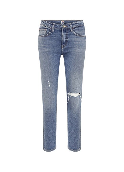 

Узкие женские джинсовые брюки цвета индиго с высокой талией Denim Trip