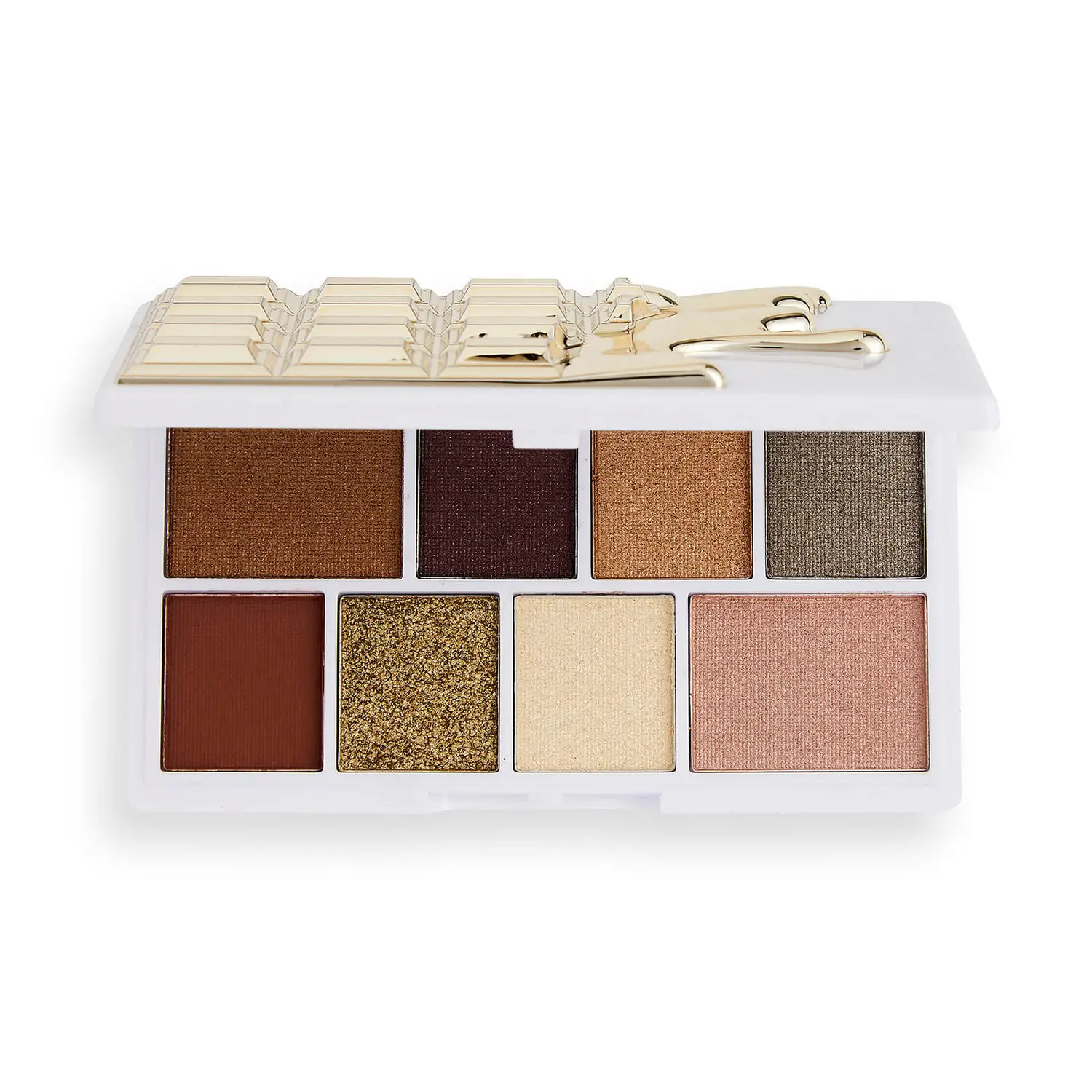 

Палетка теней I Heart Revolution Mini Chocolate Shadow Palette - White Gold