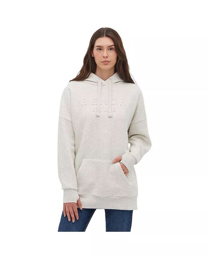 

Женская удлиненная худи с тисненым узором Ivy Isla Bench Dna, бежевый