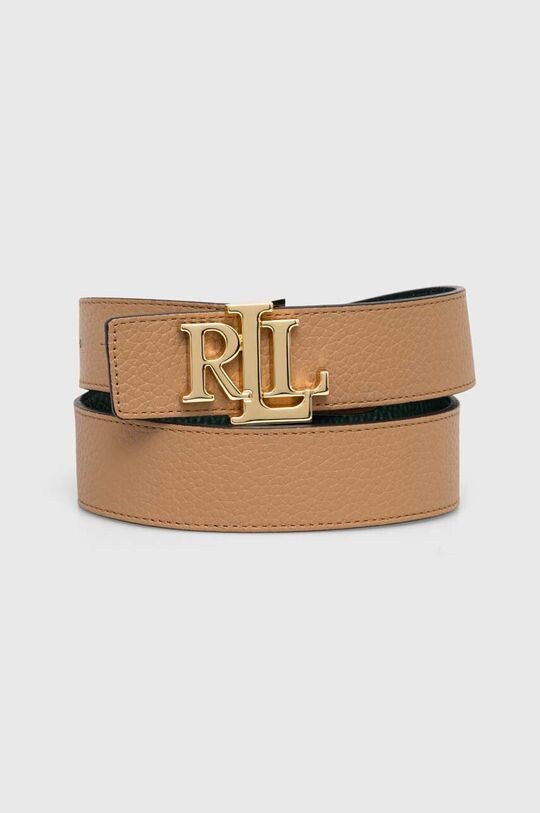 

Двусторонний кожаный ремень Lauren Ralph Lauren, зеленый