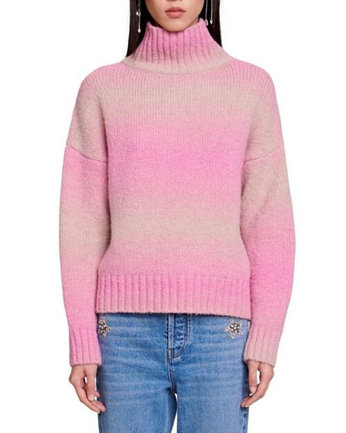 

Свитер с воротником Megevy Maje, цвет Pink
