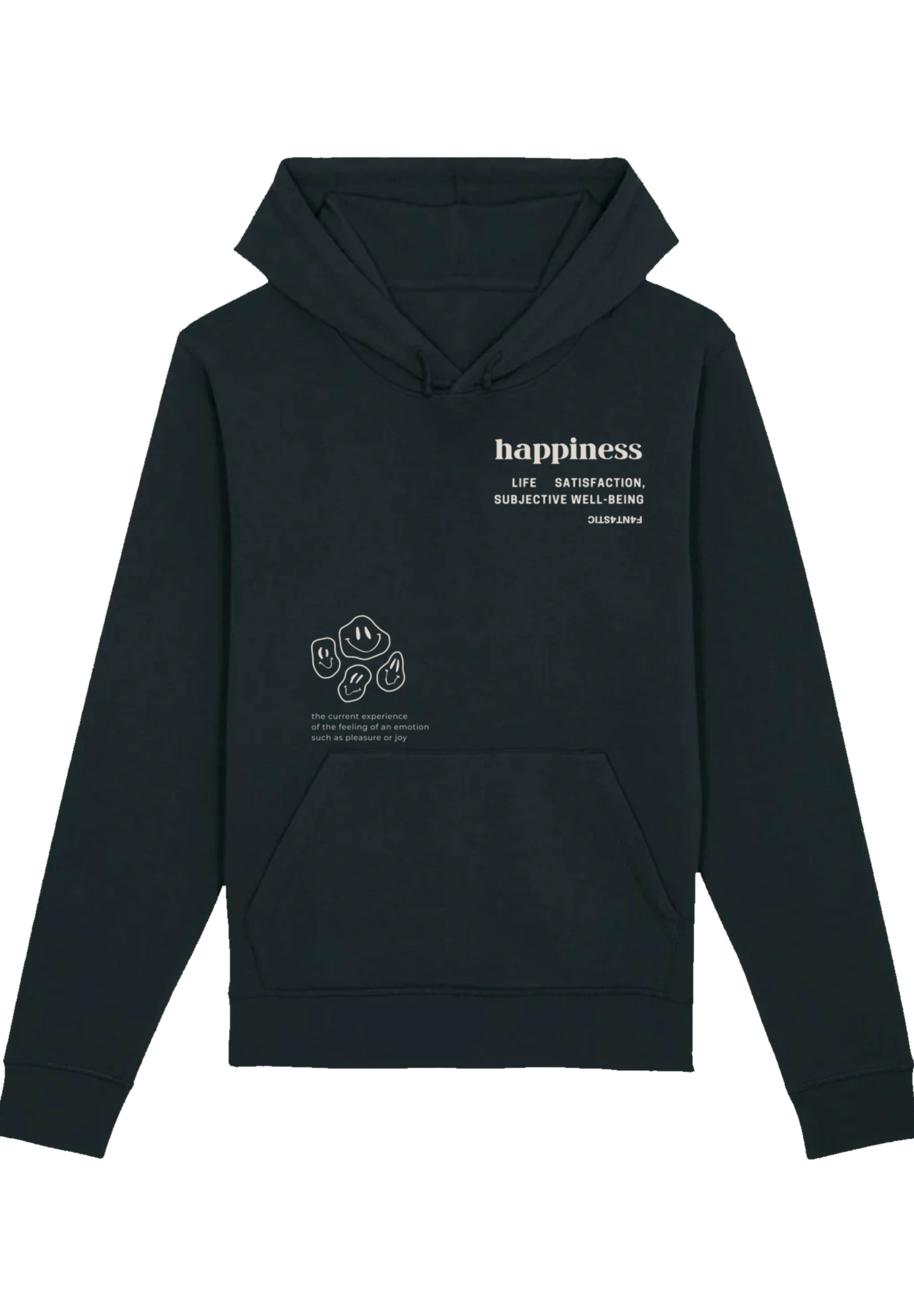 Пуловер F4NT4STIC Unisex Hoodie happiness, черный