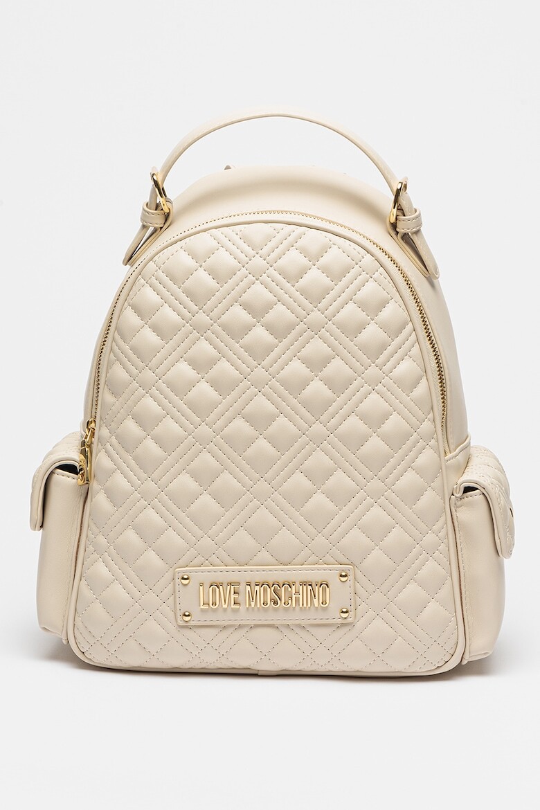 

Стеганый рюкзак из экокожи Love Moschino, белый