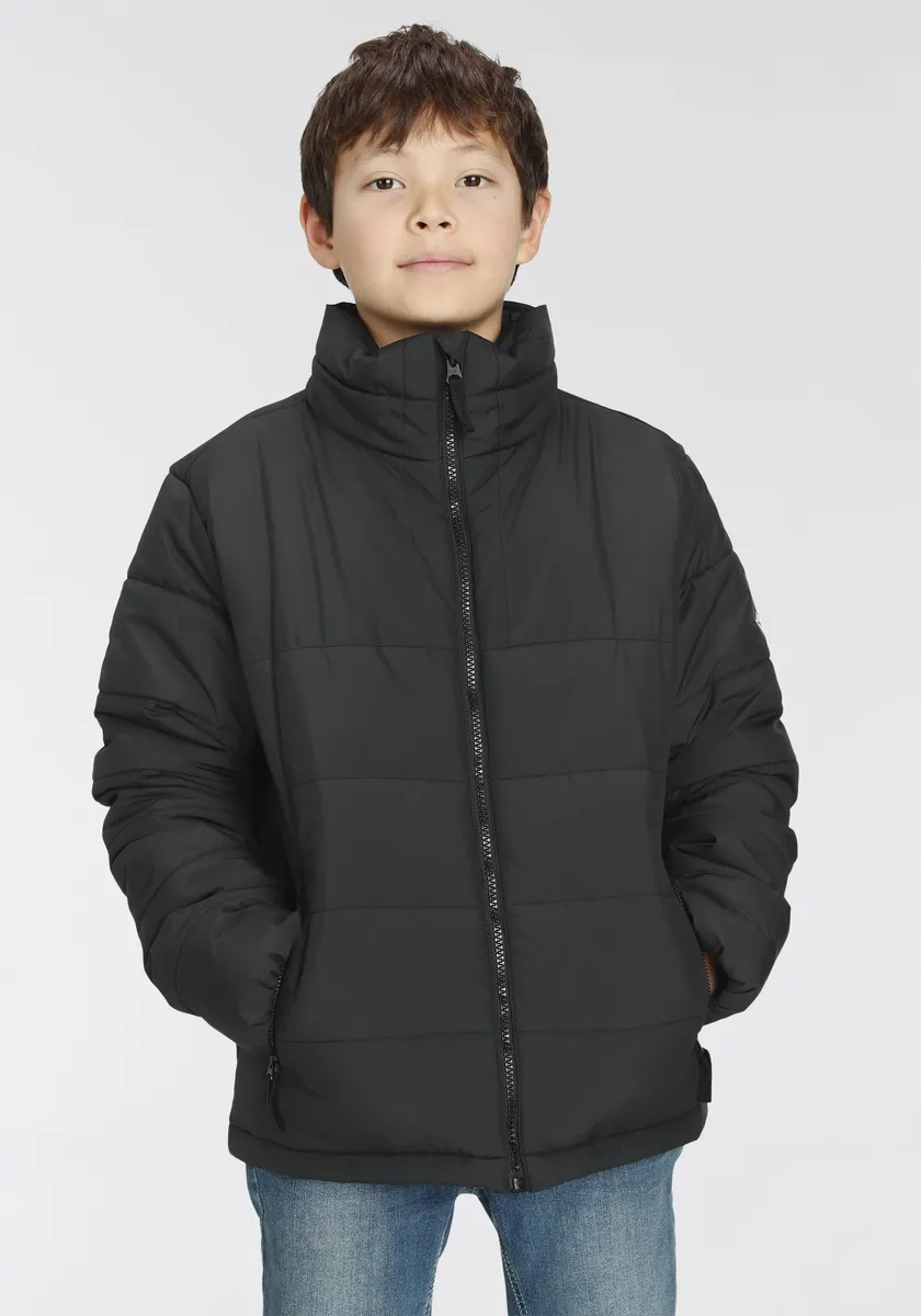 

Куртка Jack Wolfskin для отдыха "SPIRIT INS JACKET Y - для детей", с капюшоном, быстросохнущая, ветрозащитная и водонепроницаемая, черный