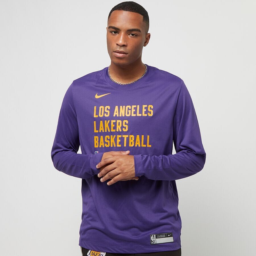 

Футболка NBA Los Angeles Lakers Dri-Fit Essential с длинными рукавами и принтом NIKE, цвет field purple