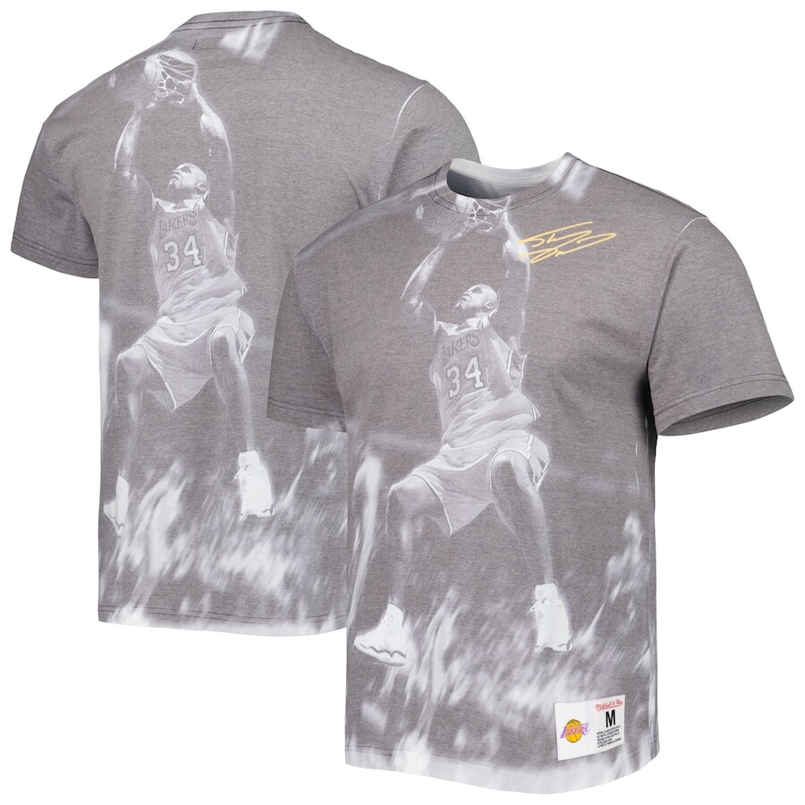

Футболка с коротким рукавом Mitchell & Ness Los Angeles Lakers, серый