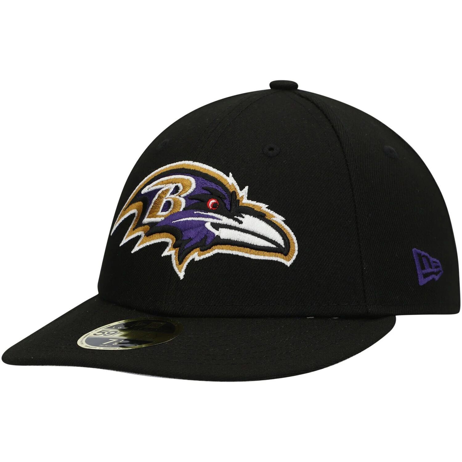 

Мужская облегающая шляпа New Era Black Baltimore Ravens Omaha Low Profile 59FIFTY