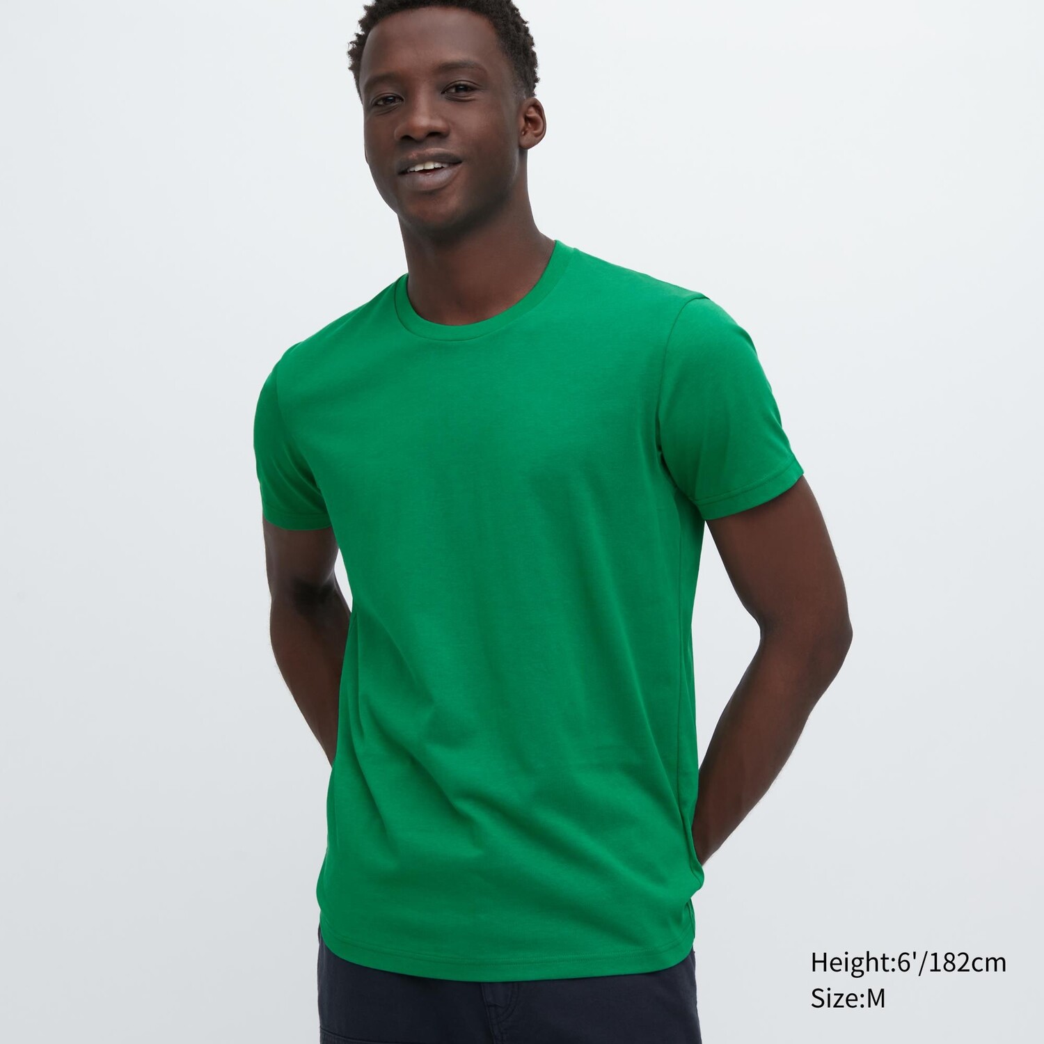 

Футболка Uniqlo Dry Color с круглым вырезом, зеленый