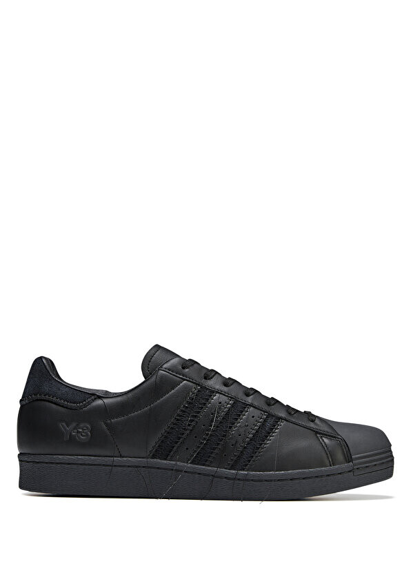 

Черные женские кожаные кроссовки y-3 superstar Y-3