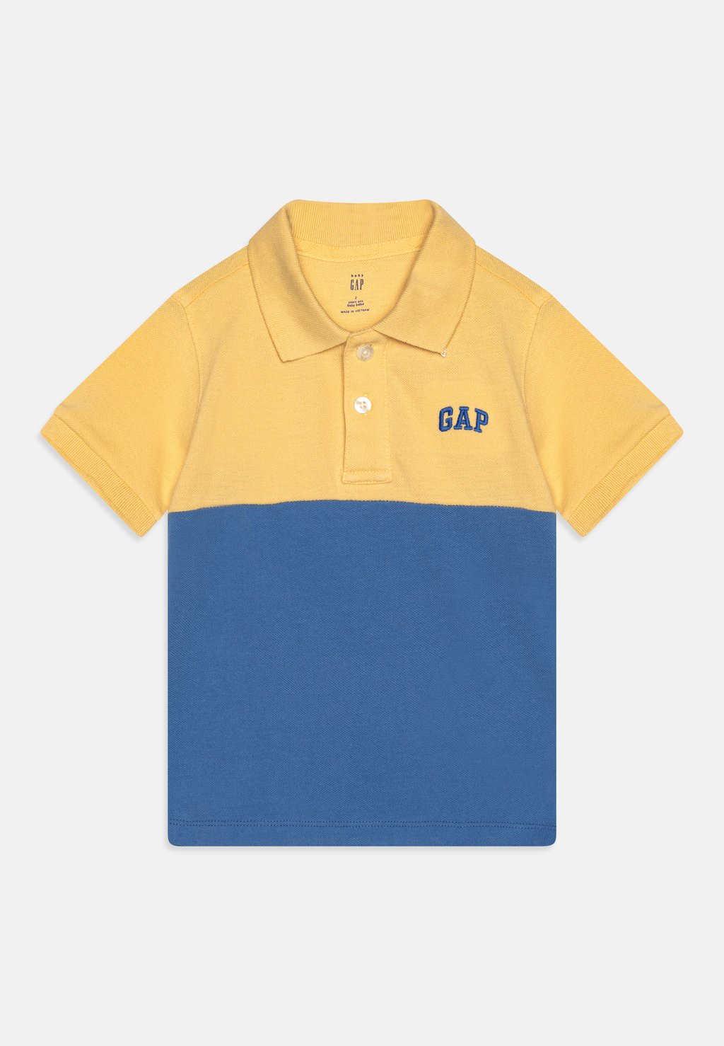 Рубашка-поло LOGO TODDLER BOY GAP, цвет blue/yellow