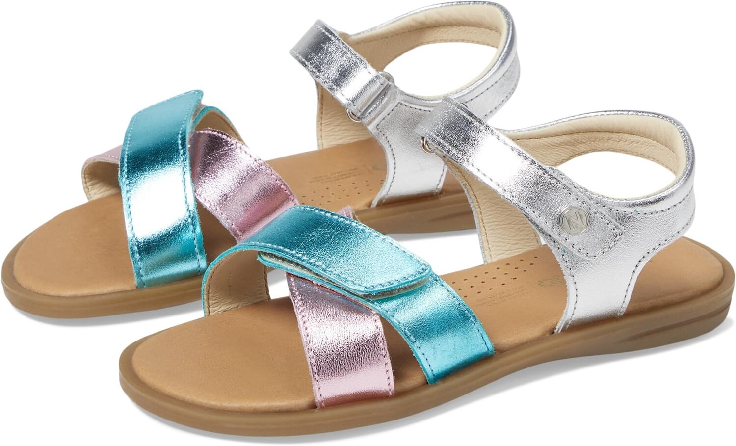 

Сандалии Naturino Weeko, цвет Silver/Pink