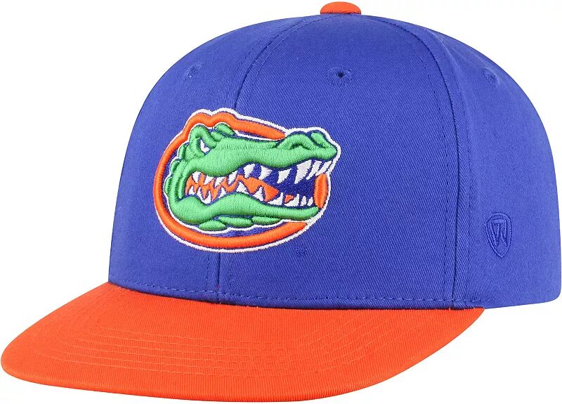 Двухцветная регулируемая шапка Top of the World Youth Florida Gators Blue Maverick